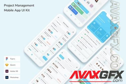 Project Management Mobile App UI Kit J3CGXQ7