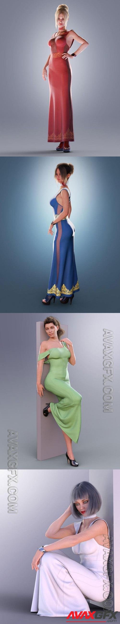 dForce COG Evening Dress for Genesis 8 Female(s)