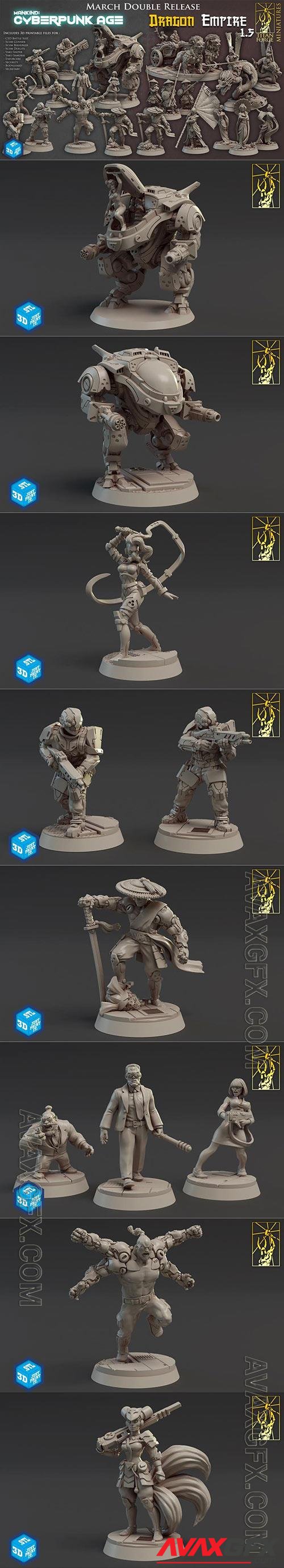 Cyberpunk Age & Dragon Empires 3D Print