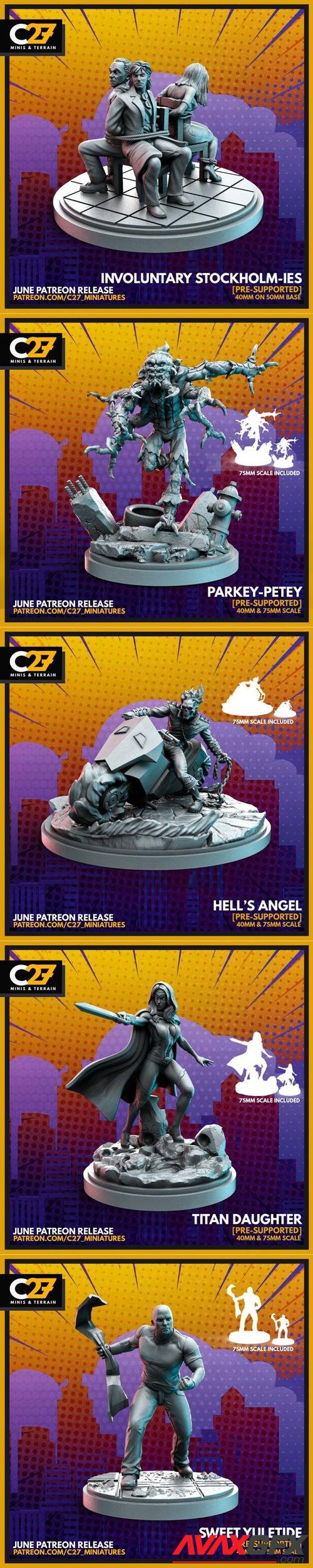 C27 Minis - Terrain June 2022 – 3D Print