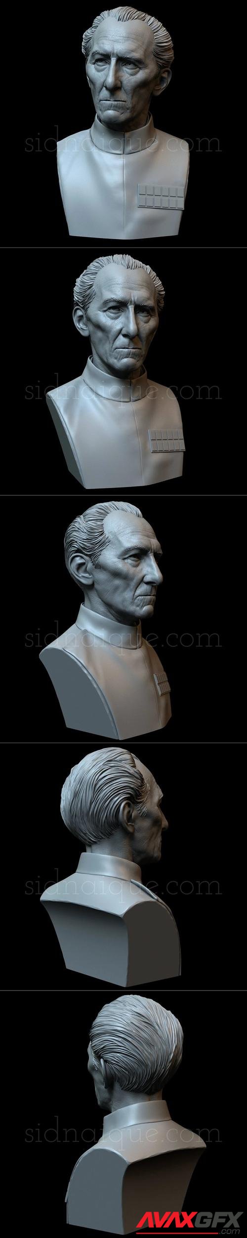 Peter Cushing as Grand Moff Tarkin – 3D Print