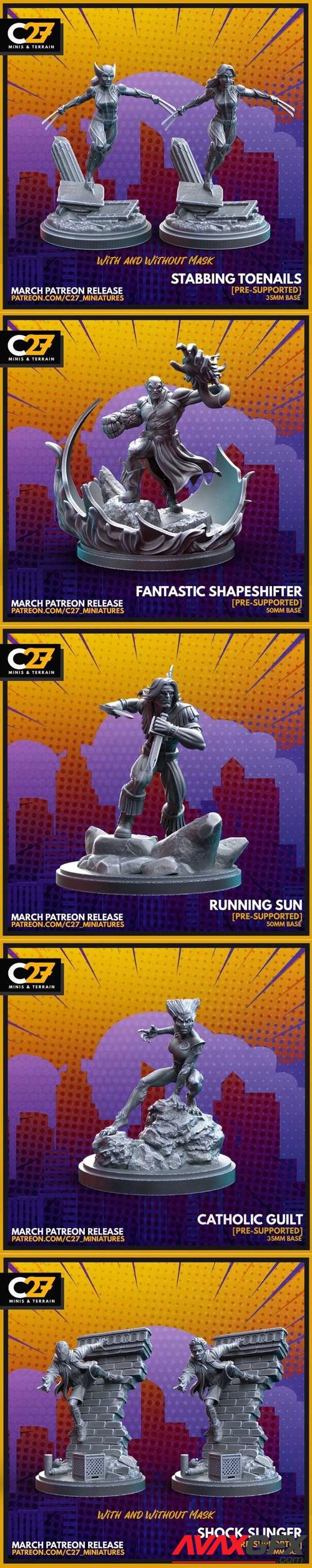 C27 Minis - Terrain March 2022 – 3D Print