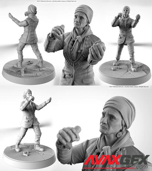 Mama Murphy - Fallout Wasteland Warfare – 3D Print