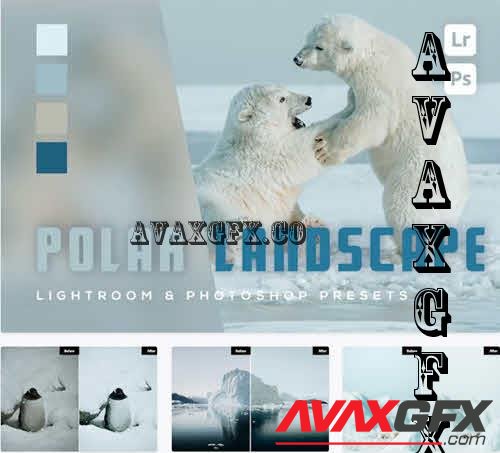 6 Polar Landscape Lightroom and Photoshop Presets - EPGPYNQ