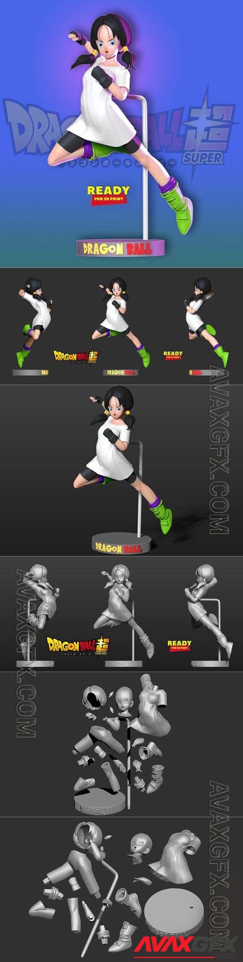 Videl - Dragon Ball 3D Print