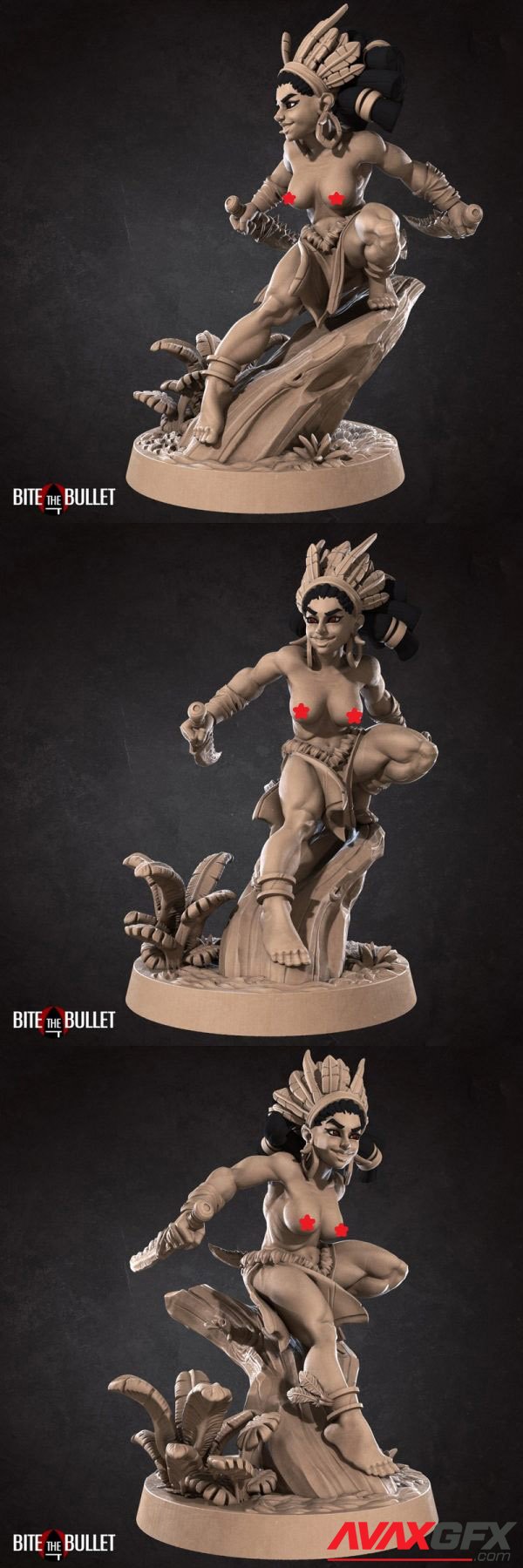 Kala the Headhunter Topless 3D Print