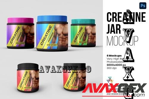 Creatine Jar Mockup - 6 views - 6592741