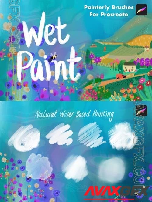 Wet Paint Procreate Brushes