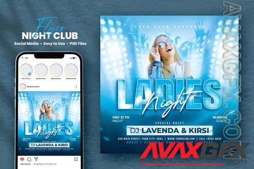 Night Club Flyer - Lavenda CL69QXW