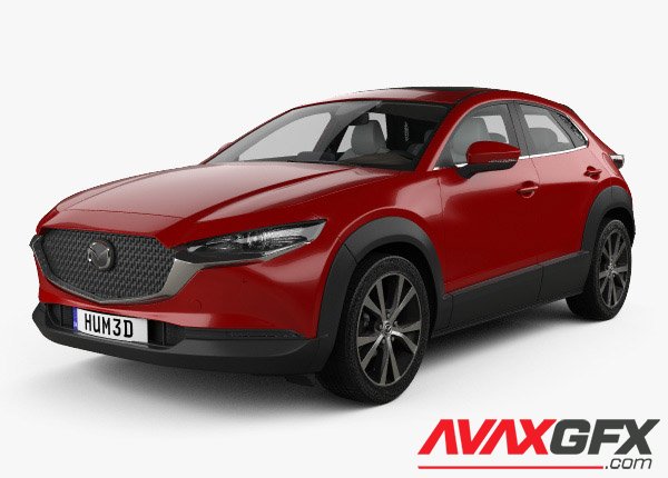 Mazda CX-30 with HQ interior 2022 3D