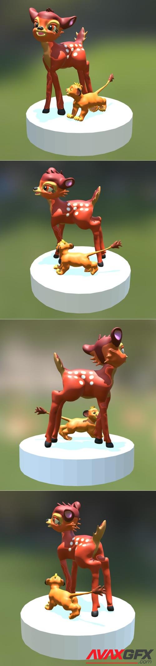 Bambi and Simba – 3D Print