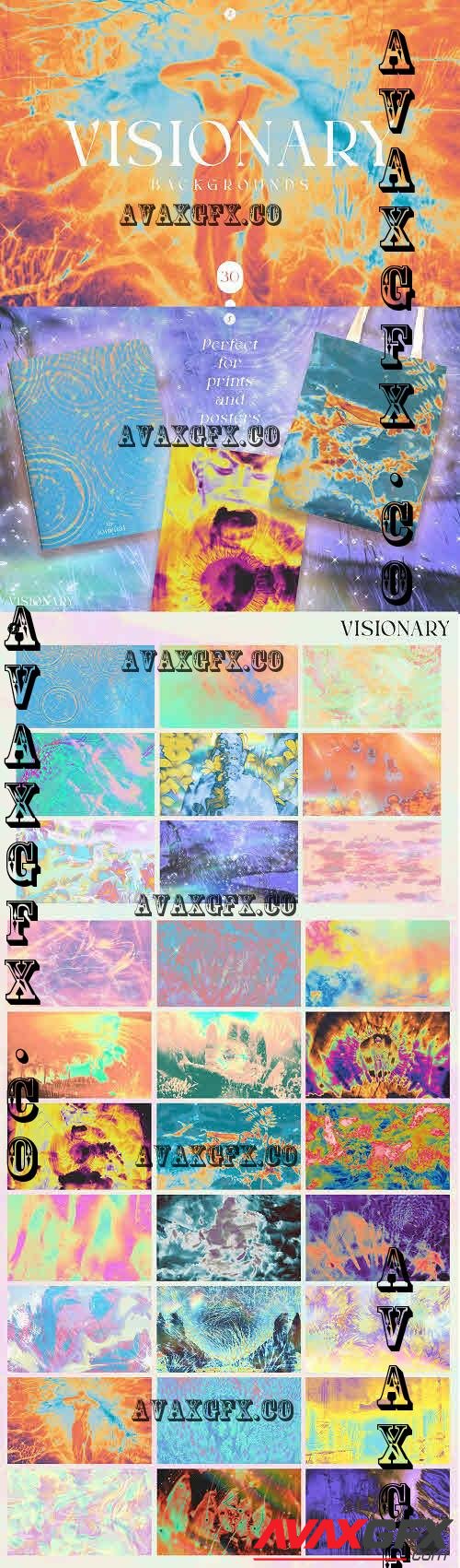 Visionary - Psychedelic Backgrounds - 7412508