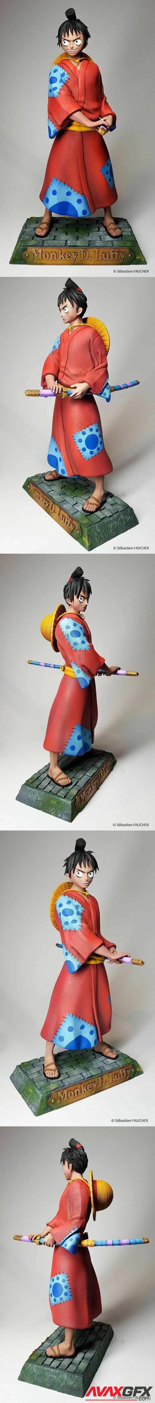 Luffy Japan World Fan Art - One Piece – 3D Print