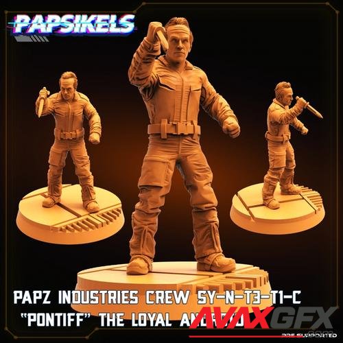 Papz Industries Crew Synthetic Pontiff the Loyal Android – 3D Print