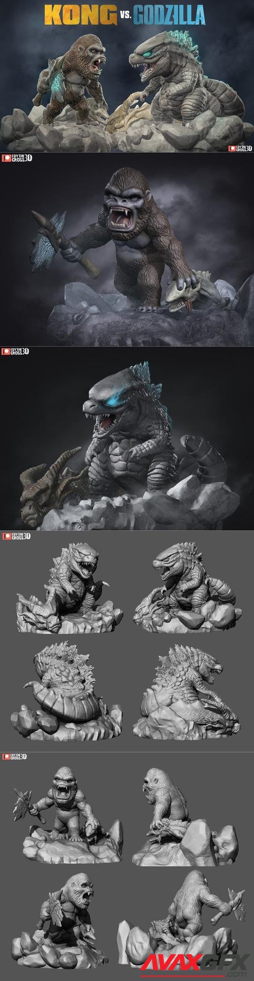 Kong and Godzilla – 3D Print