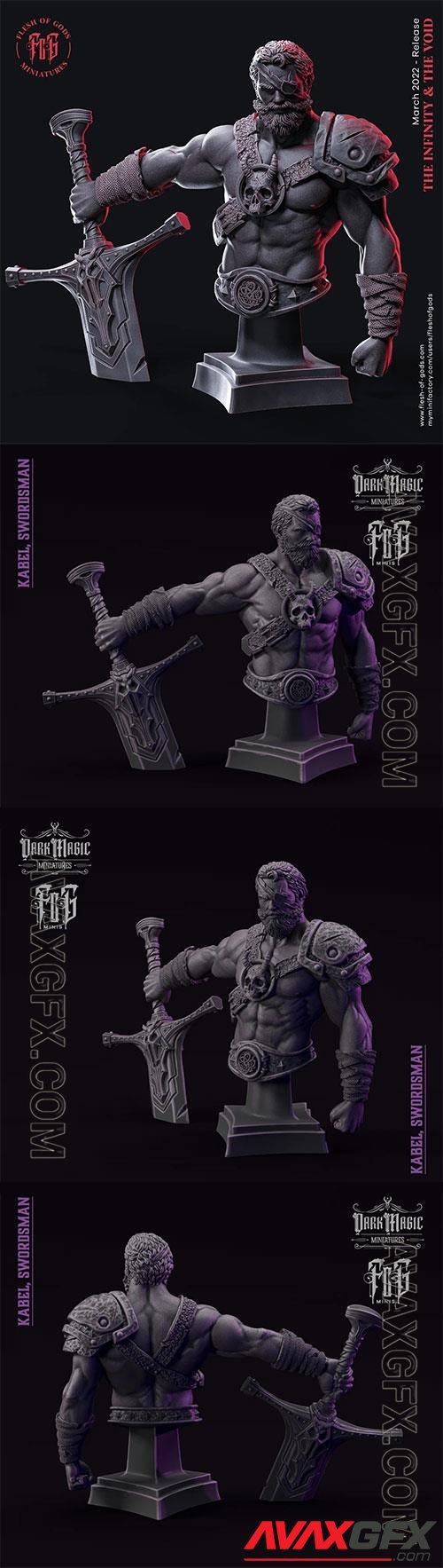 Kabel The Swordsman - Bust 3D Print