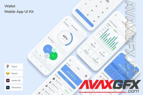 Wallet Mobile App UI Kit TVVRVQP