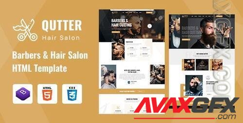 Qutter - Barbers & Hair Salons HTML Template 38842522