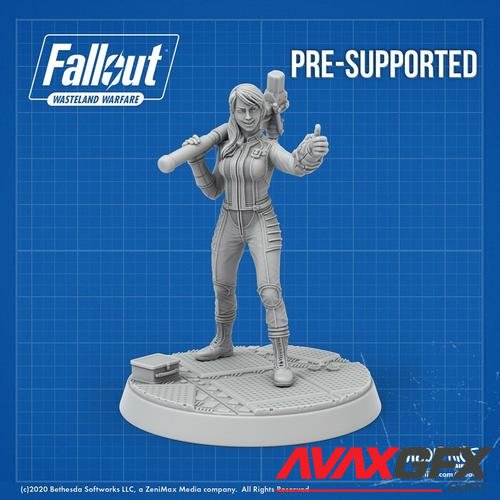 Vault Tec Vault Girl Fallout - Wasteland Warfare – 3D Print