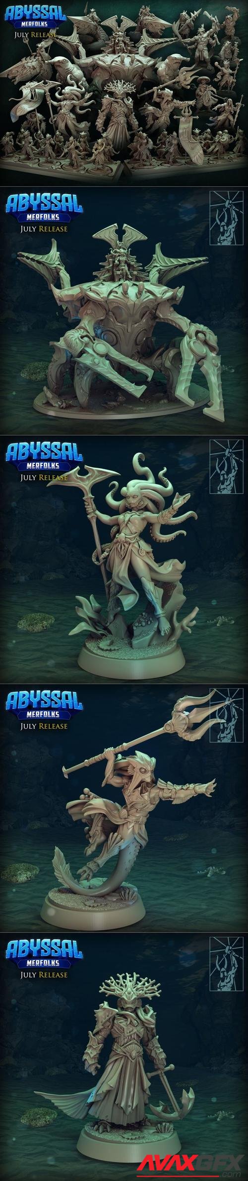 Titan Forge Miniatures - Abyssal Merfolks July 2022 – 3D Print