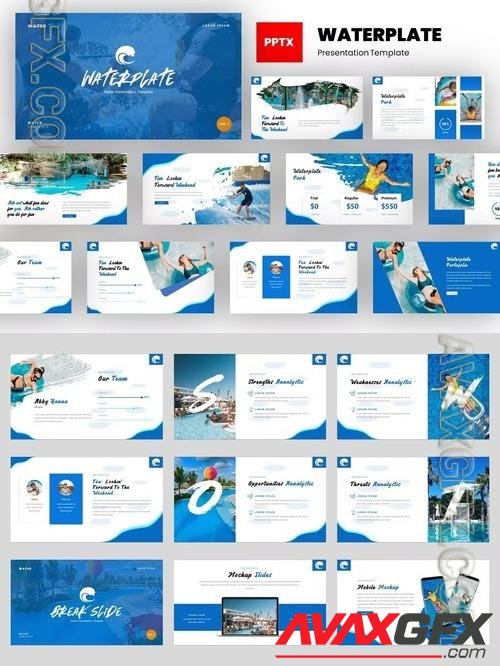 Waterplate - Water Summer Powerpoint Template