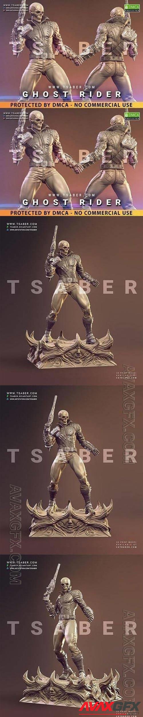 Ghost Rider Statue 3D Print