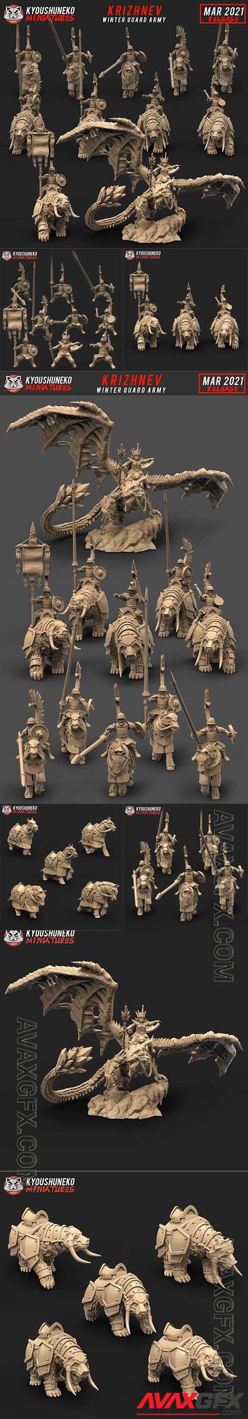 Kyoushuneko Miniatures March 2021 3D Print