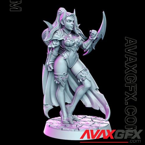 Elena - Female Assassin 3D Print