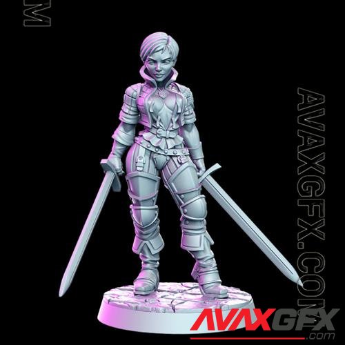 Daena - Female Knight 3D Print