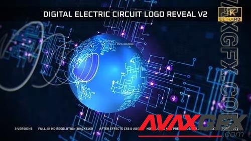 Digital Electric Circuit Logo Reveal - v2 39149852