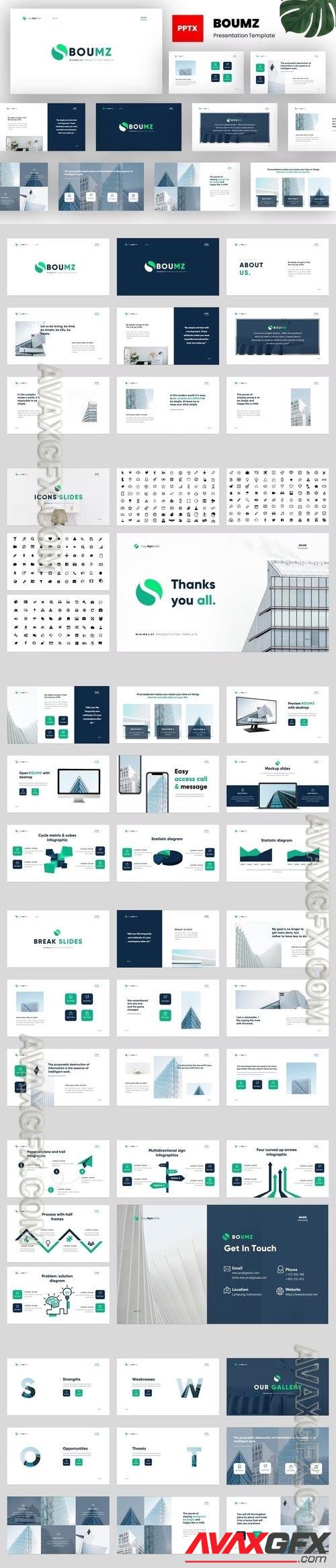 Boumz - Minimal Powerpoint Template