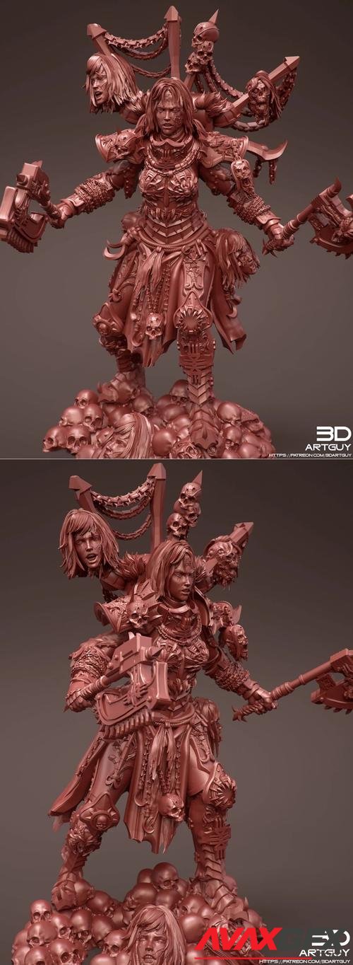 Angry Warrior Single – 3D Print