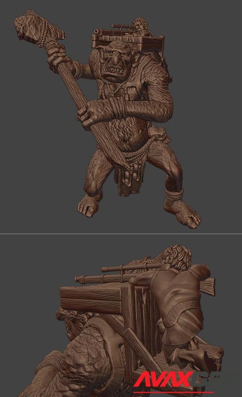 Forest Troll Gunner – 3D Print