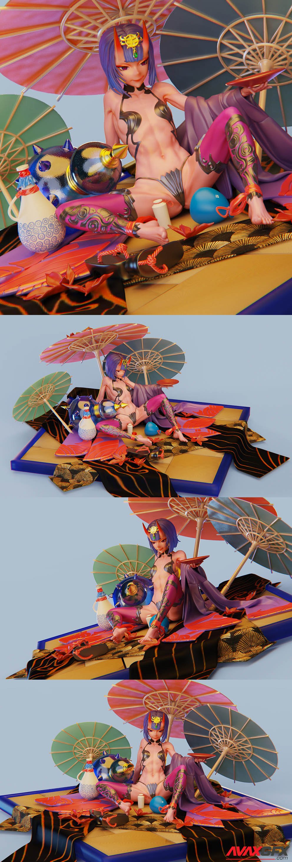 Shuten Douji 3D Print