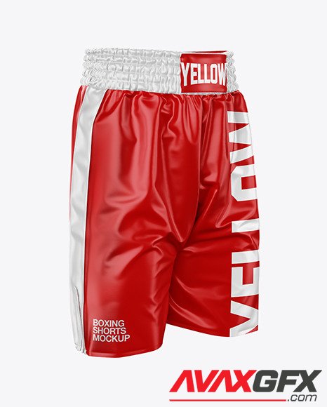 Boxing Shorts Mockup - Half Side View 49720 TIF