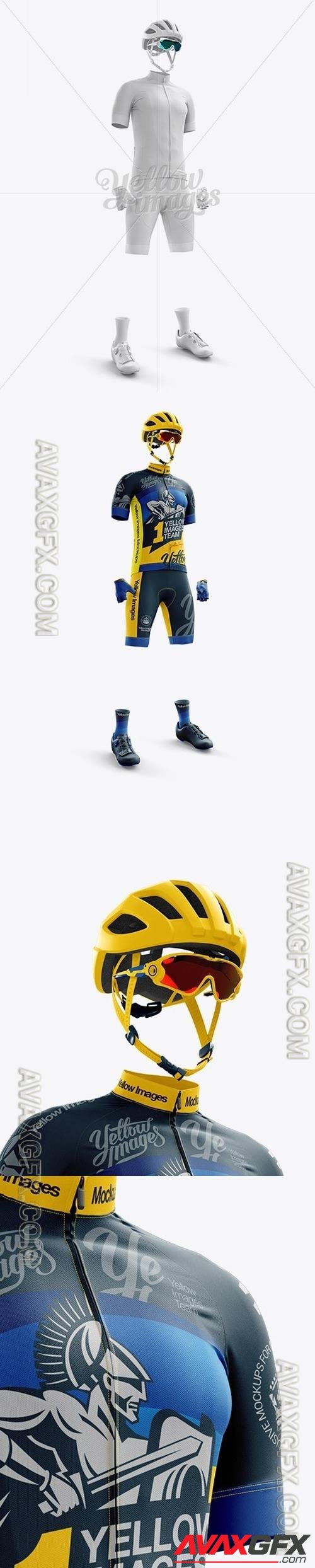 Men’s Full Cycling Kit mockup (Hero Shot) 16914