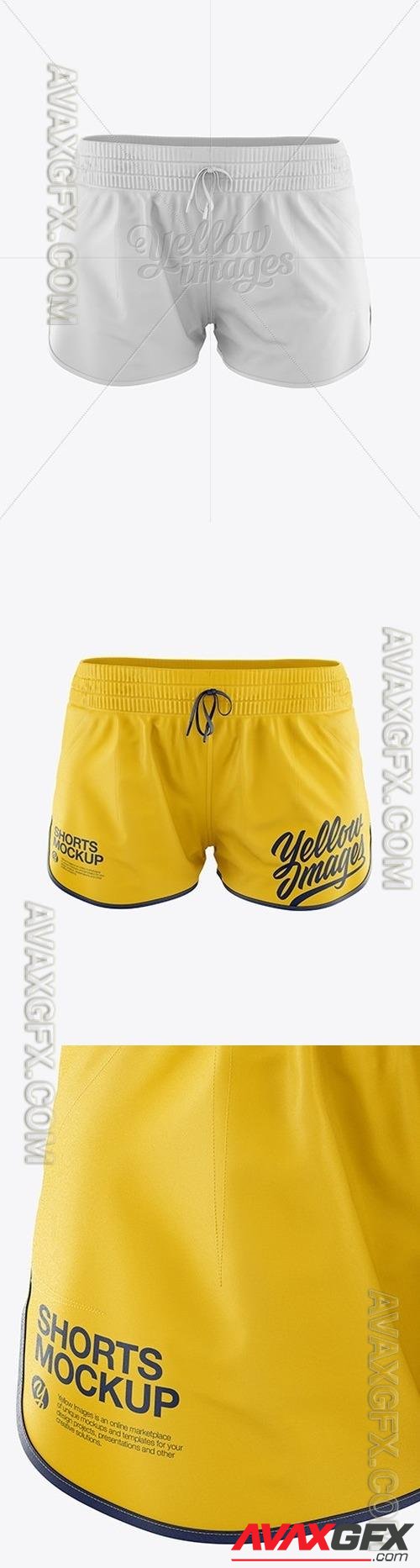 Fitness Shorts Mockup - Front View 19301
