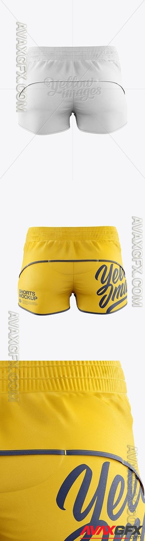 Fitness Shorts Mockup - Back View 19304