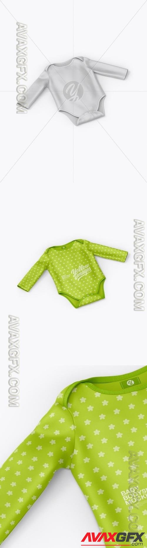 Baby Bodysuit Mockup - Half Side View 26979