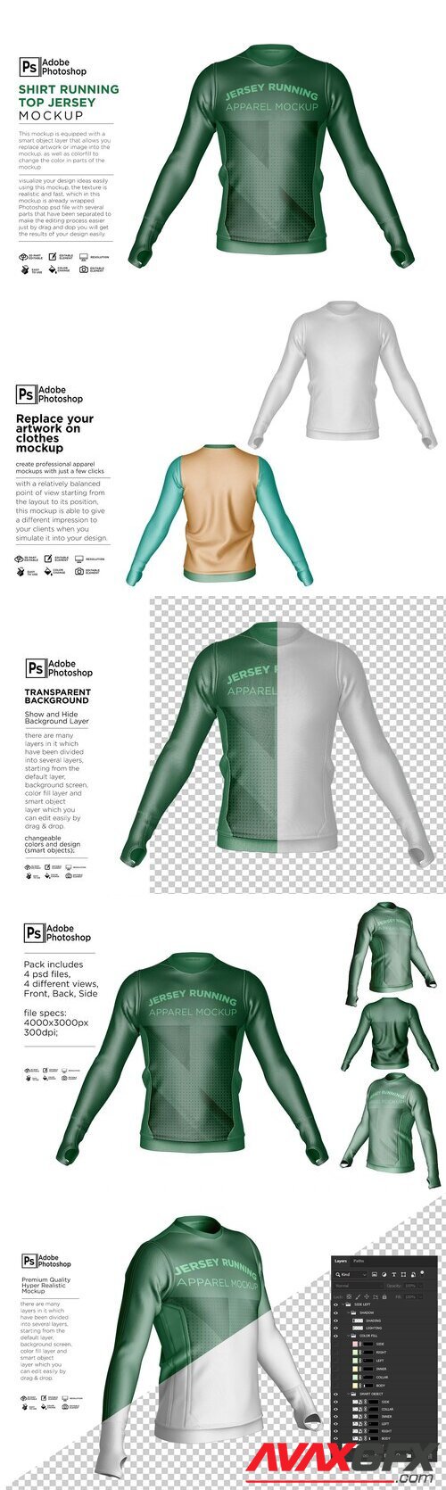 CreativeMarket - Shirt Running Top Jersey 7356862