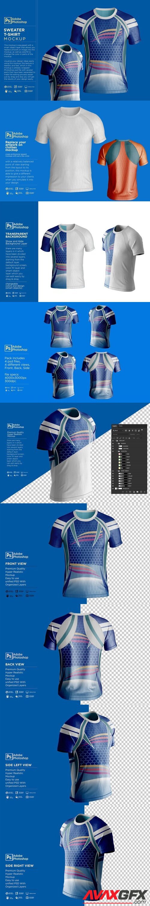 CreativeMarket - T-Shirt Raglan Mockup 7361849 