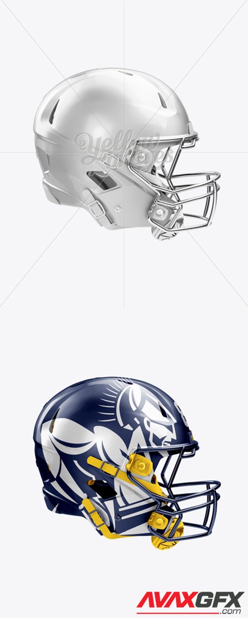 American Football Helmet Mockup - Right View 11991