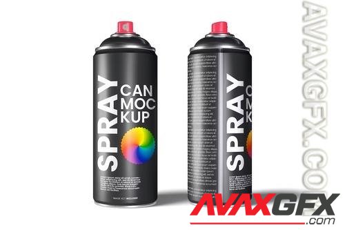 Spray Can Mockup 6ZUNE79