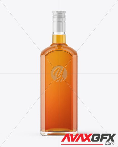 Glass Whisky Bottle Mockup 48435