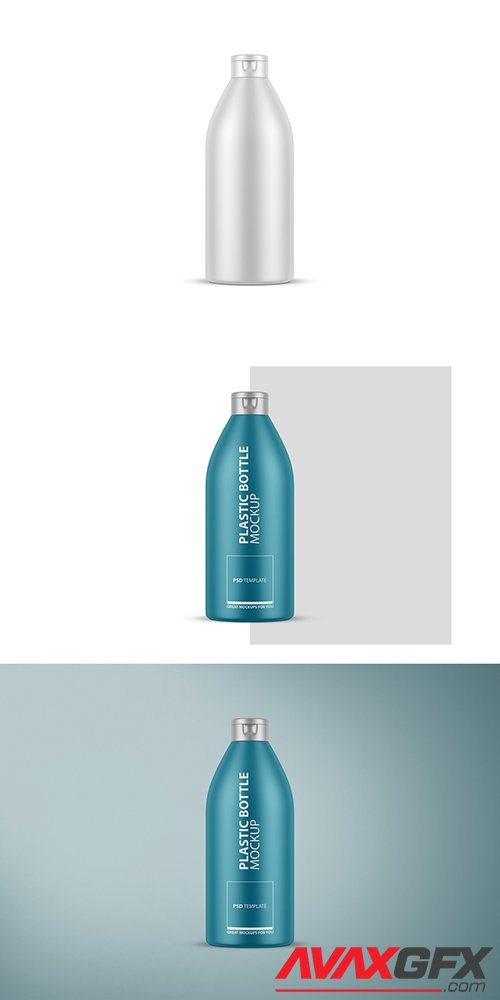 Plastic Matte Shampoo Bottle Mockup 285529150