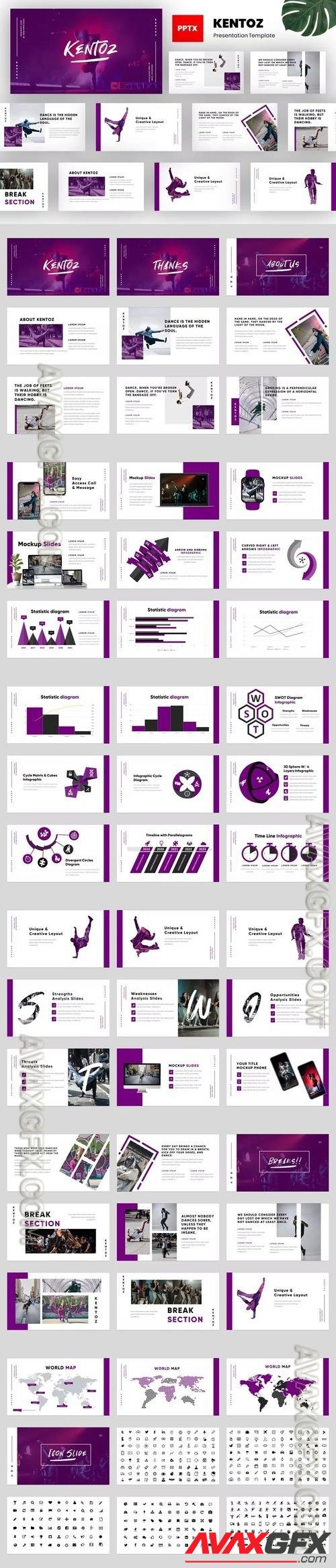 Kentoz - Dance Studio Powerpoint Template