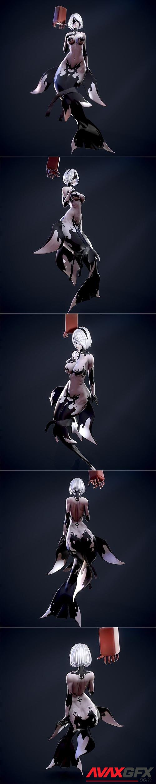 Mermaid 2B from Nier Automata – 3D Print