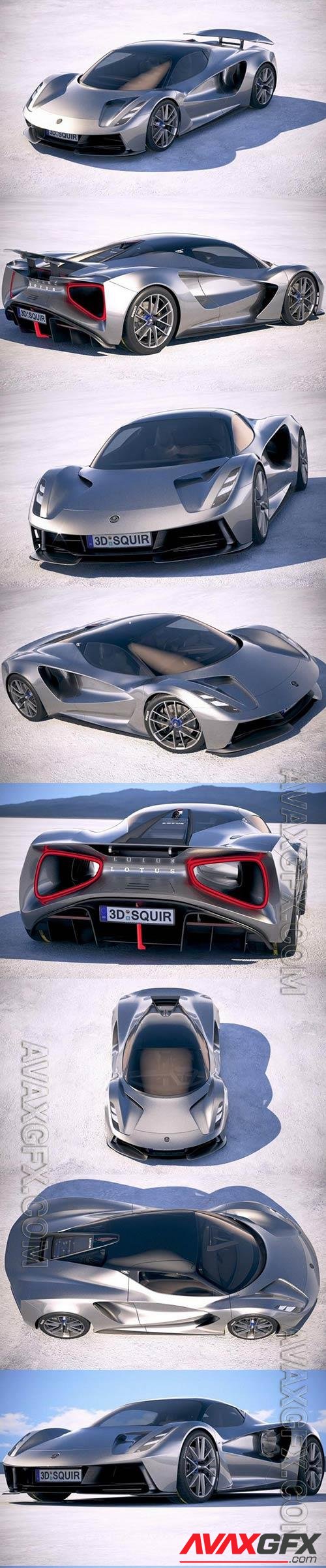 Lotus Evija 2020 3D Model