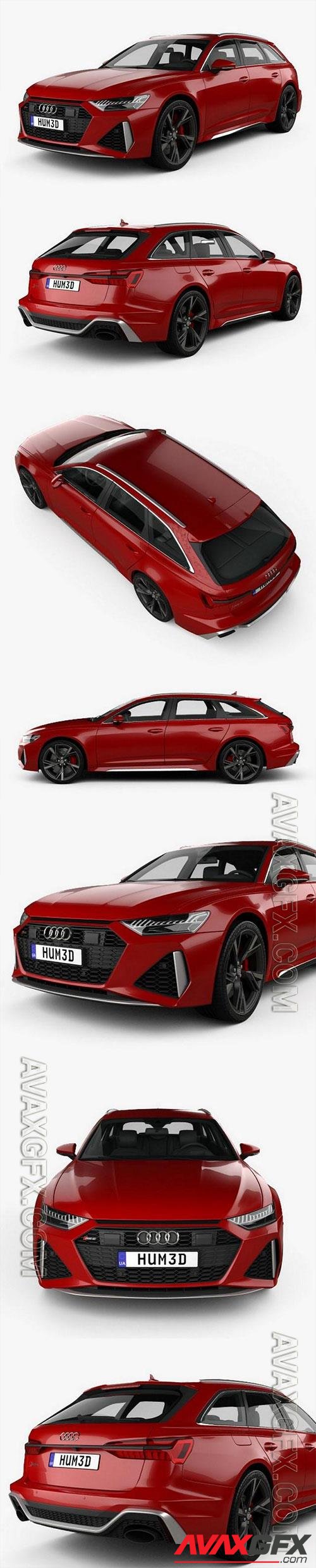 Audi RS6 avant 2019 3D Model