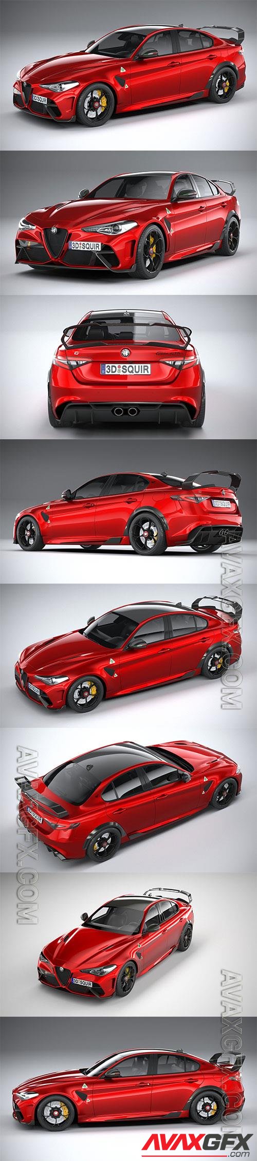 Alfa Romeo Giulia GTAm 2021 3D Model